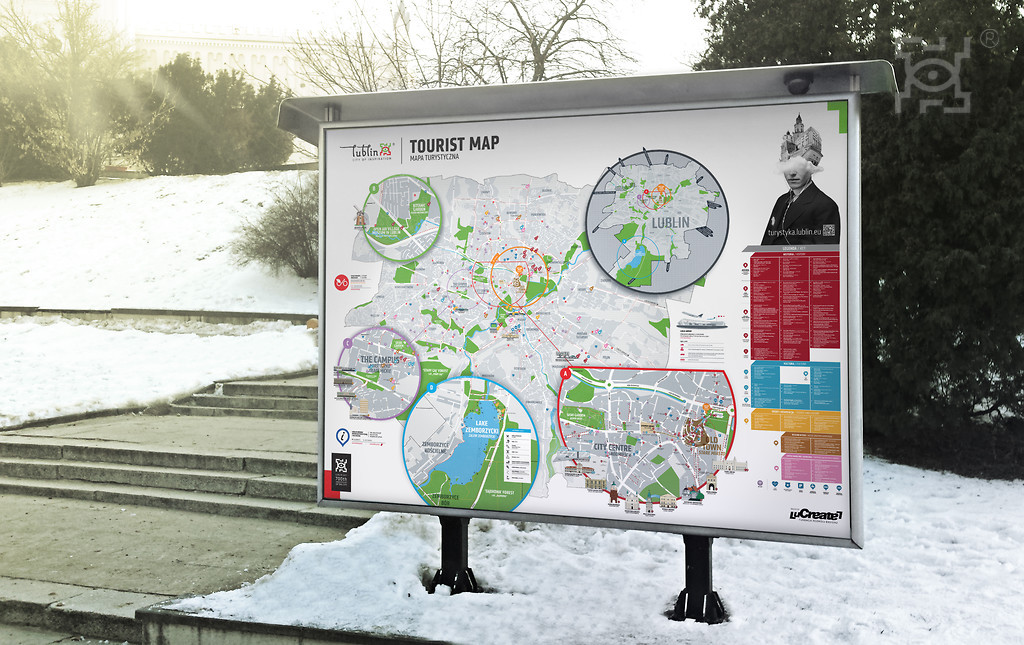 lublin mapa turystyczna Turystom będzie łatwiej. Nowe mapy pojawiły się w Lublinie 