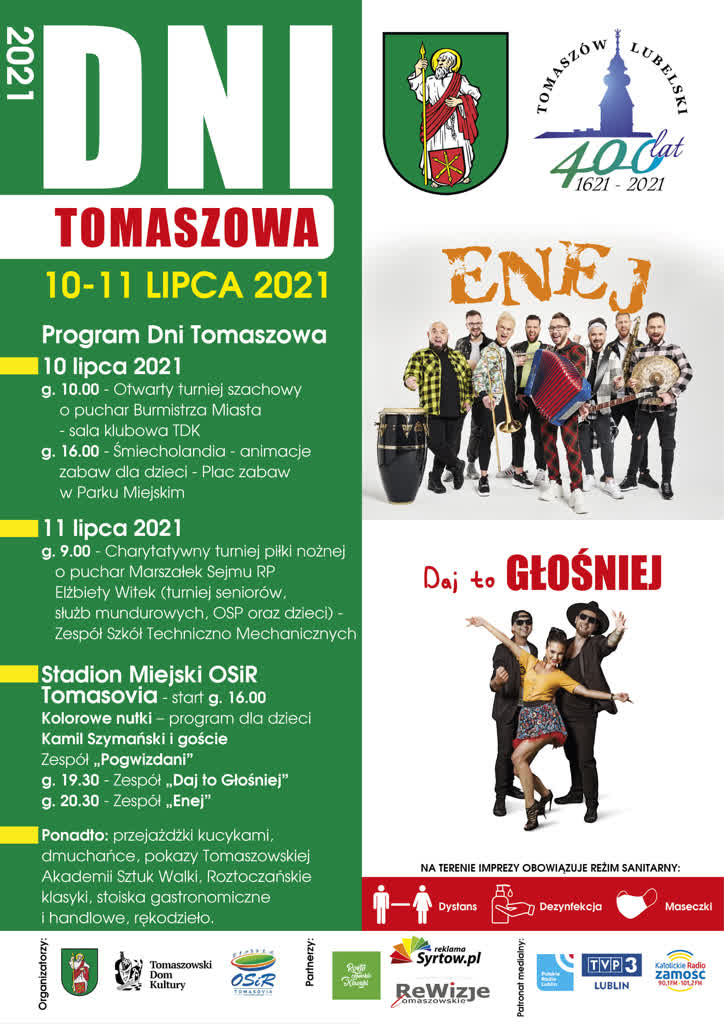 Plakat reklamujący "Dni Tomaszowa"