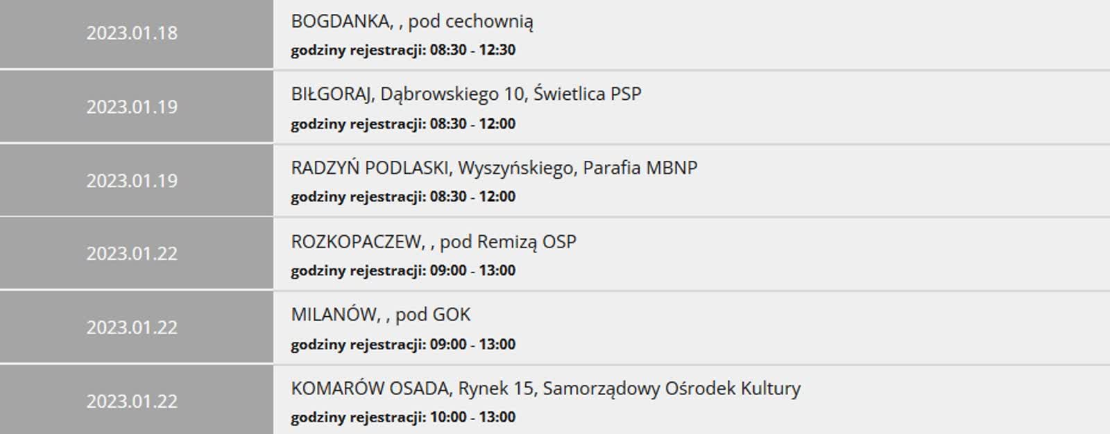 Krew potrzebna od zaraz. Ambulans stanie w Bogdance 2 cechownia.jpg