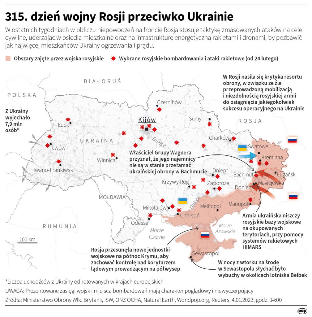 Ukraina: zniszczono rosyjską bazę wojskową w okupowanym Tokmaku. Wielu zabitych i rannych okupantów 2 igrafika_20230104_08.png