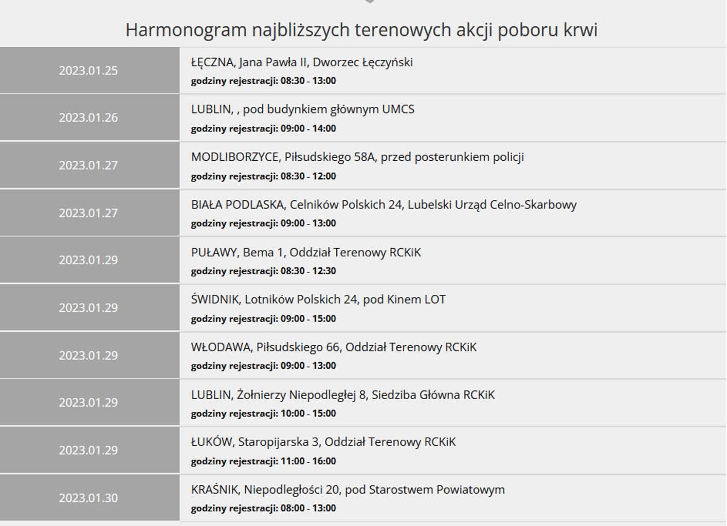Podziel się darem życia. Ambulans stanie w Łęcznej 2 krew.jpg