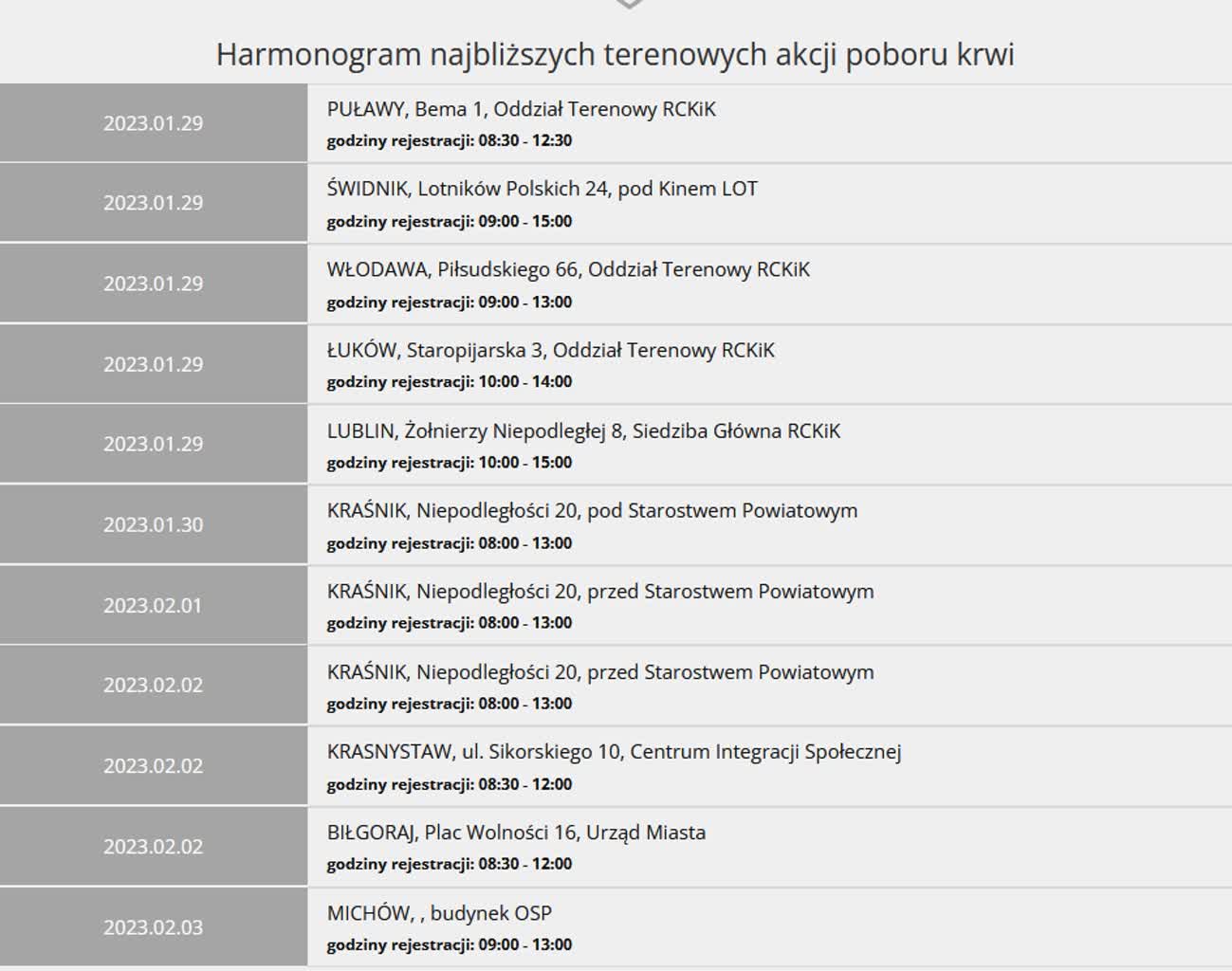 Krew pilnie potrzebna. 5 zbiórek w regionie 2 krew1.jpg