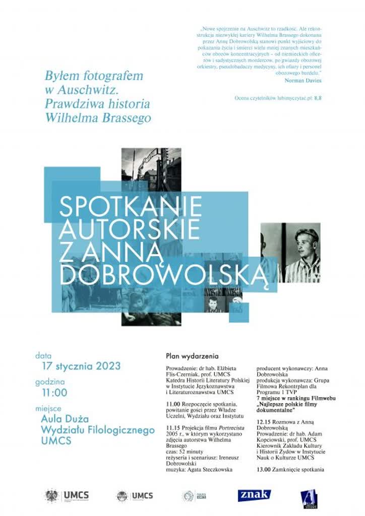 UMCS: spotkanie z autorką książki „Byłem fotografem w Auschwitz – prawdziwa historia Wilhelma Brassego” 2 spotkanie.jpg