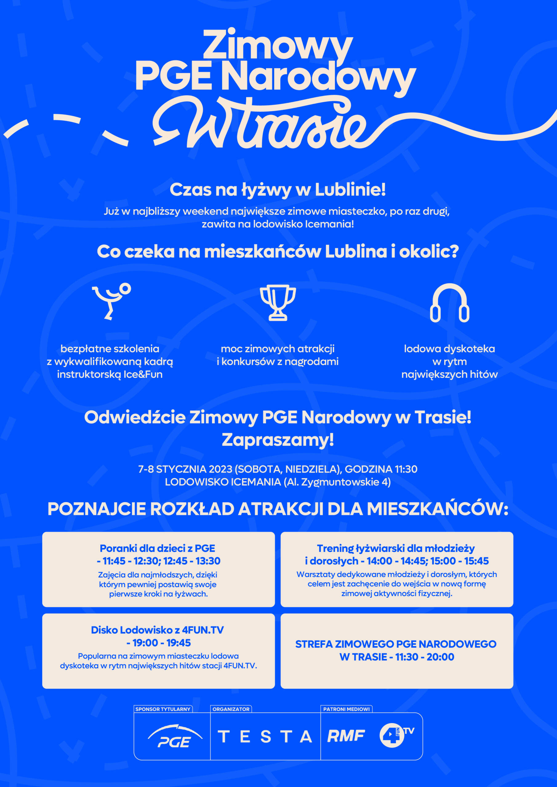 Konkursy, animacje i bezpłatne szkolenia. Zimowe miasteczko zawita na lodowisko Icemania 2 Zaproszenie_Zimowy PGE Narodowy w Trasie - Lublin.jpg