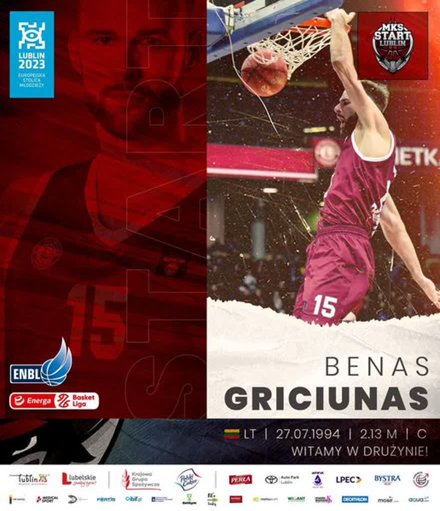 Litewski gigant dołączył do Startu. Lublinianie zmierzą się z Sokołem 2 331523347_720563432888033_7995197945833491556_n.jpg