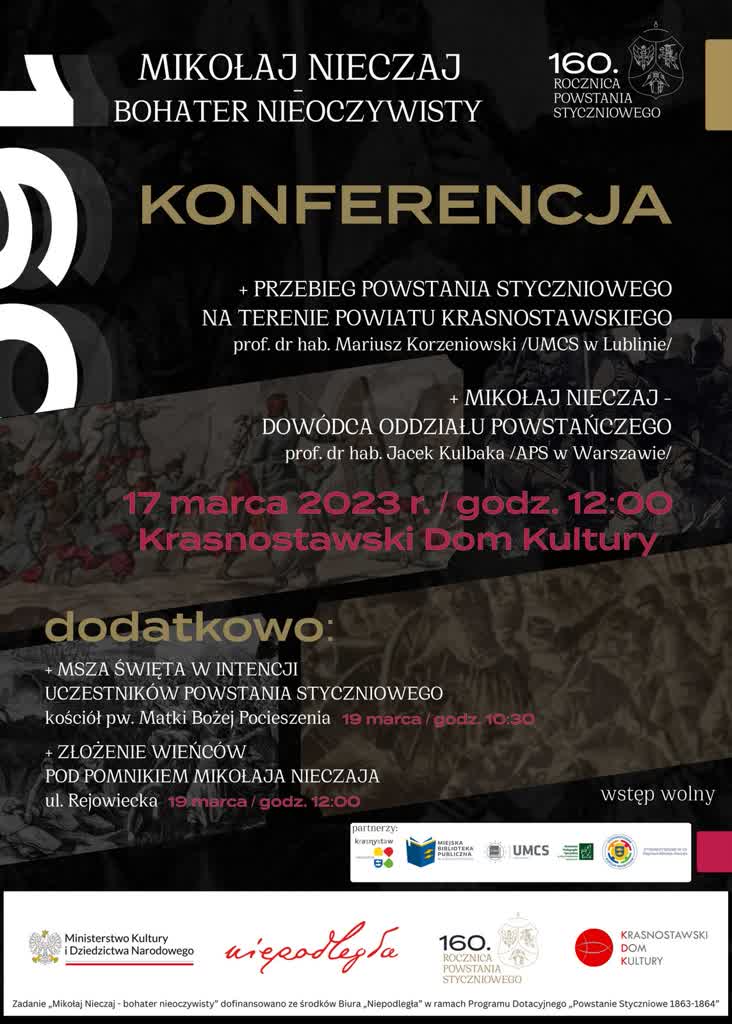 "Mikołaj Nieczaj - bohater nieoczywisty". Konferencja w Krasnostawskim Domu Kultury 2 333120226_1637958763299351_2890561733749139980_n.jpg