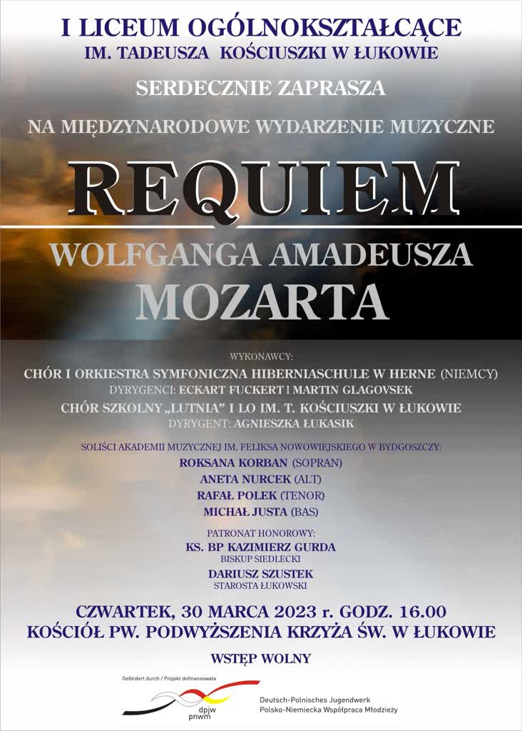 Międzynarodowy koncert w Łukowie. "Requiem" zabrzmi w kościele 2 requiem.jpg