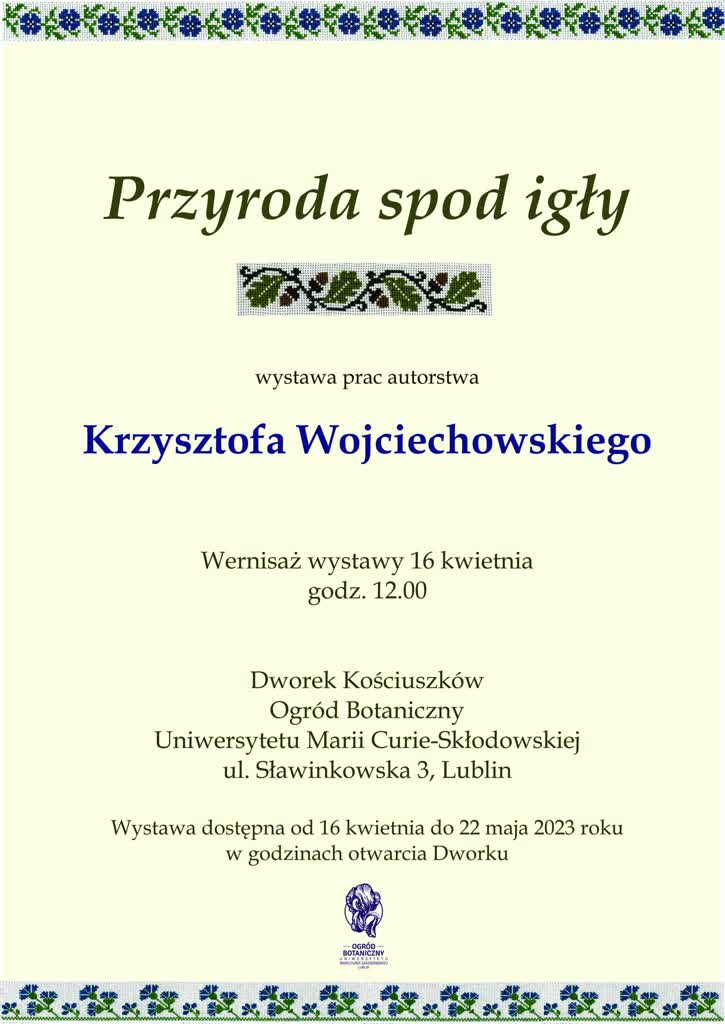 „Przyroda spod igły", czyli haftem po mapie Lubelszczyzny 2 340572979_1483593738838460_4539831016597574816_n.jpg