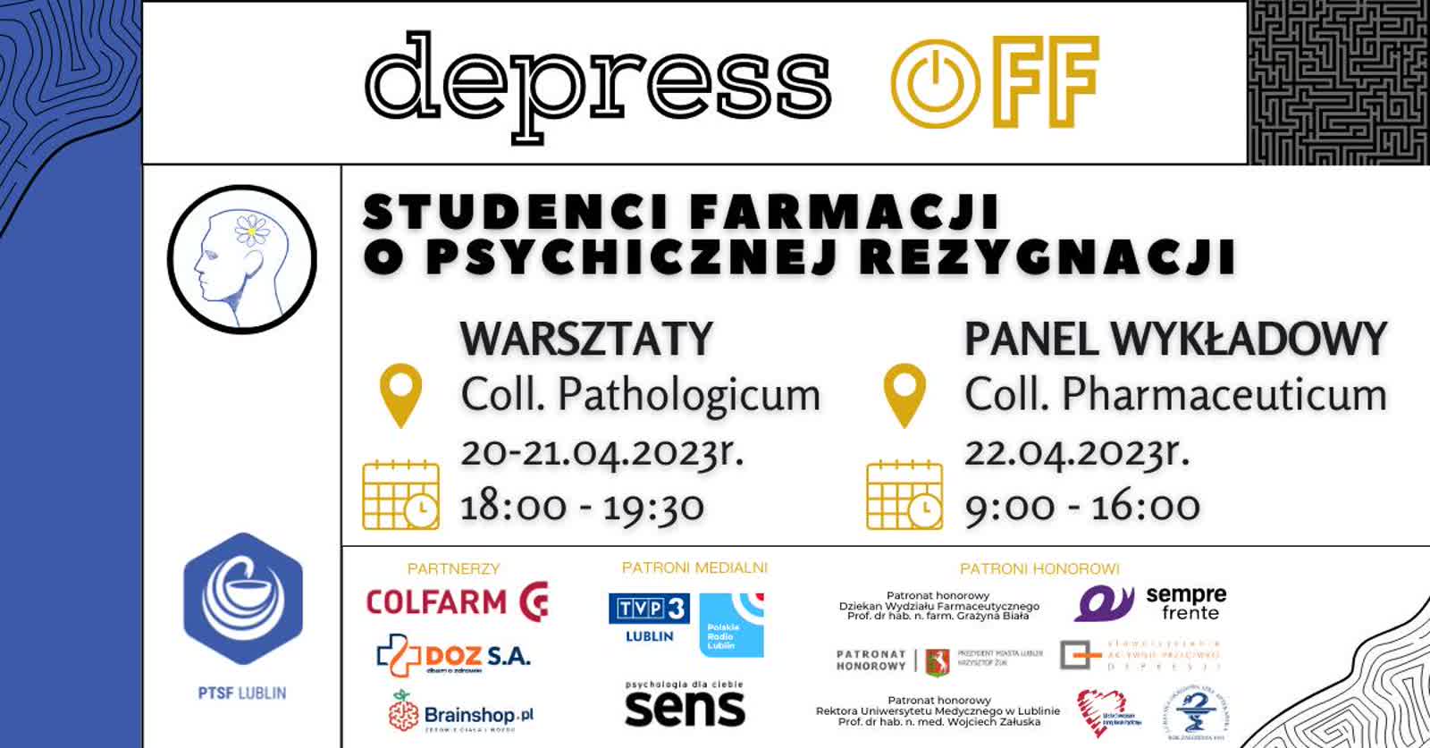 W Lublinie porozmawiają o depresji 2 depresoff.jpg