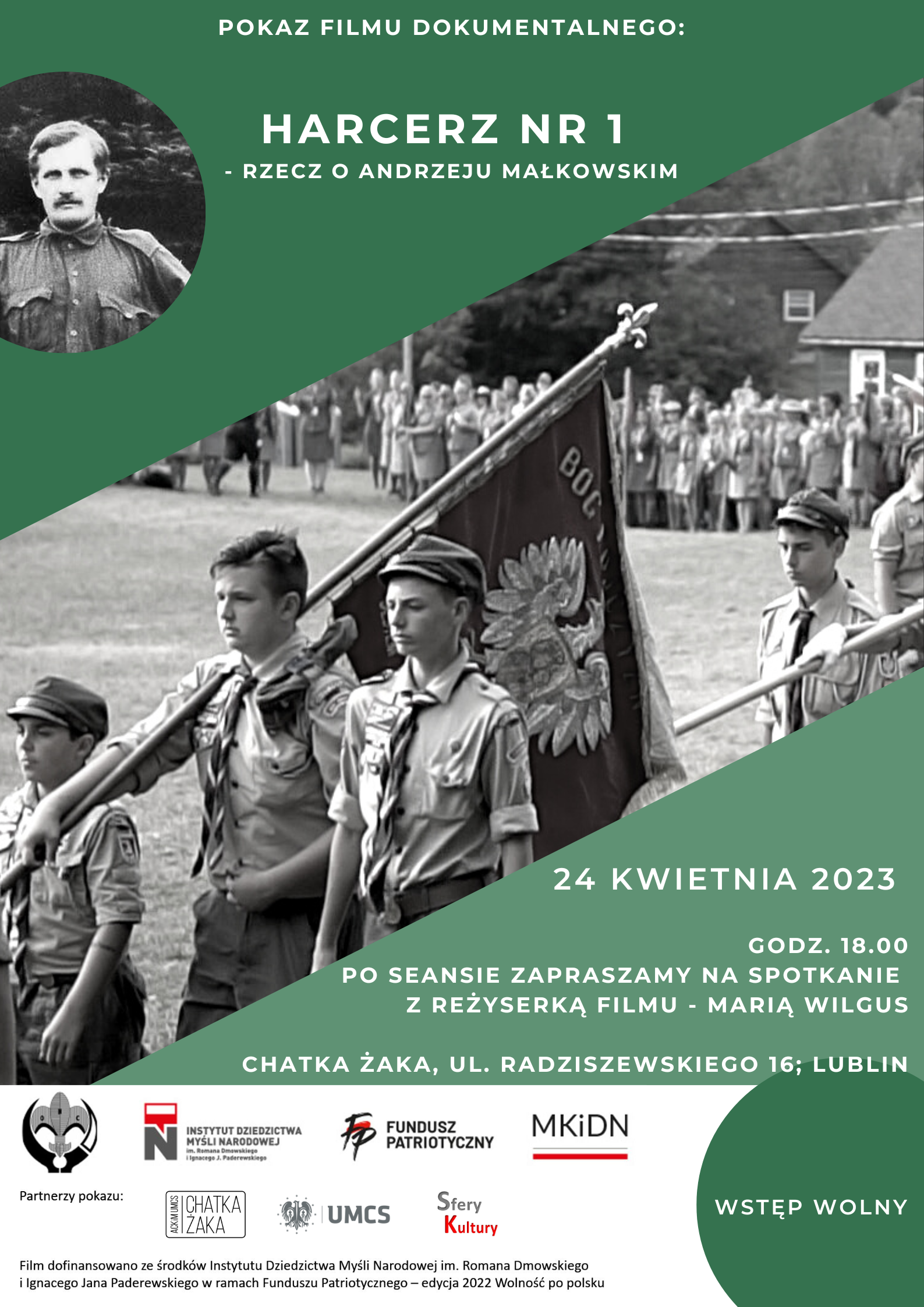 "Harcerz nr 1" w Lublinie. Wyjątkowy seans w "Chatce Żaka" 2 Harcerz nr 1 Chatka Żaka Lublin.png