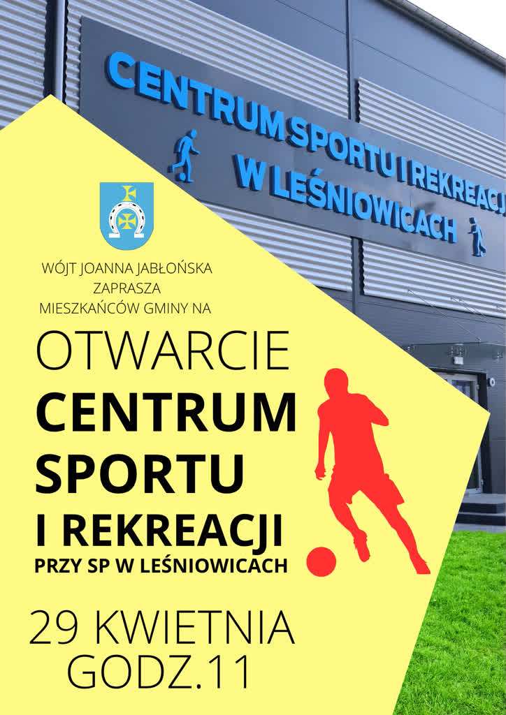 Uroczyste otwarcie Centrum Sportu i Rekreacji w Leśniowicach 2 otwarcie.png