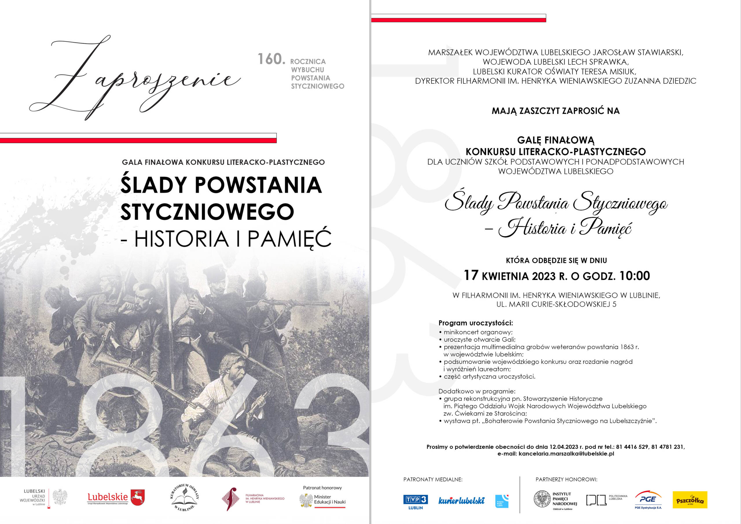 "Ślady Powstania Styczniowego" - dziś podsumowanie konkursu 2 zaproszenie_ślady powstania styczniowego.jpg