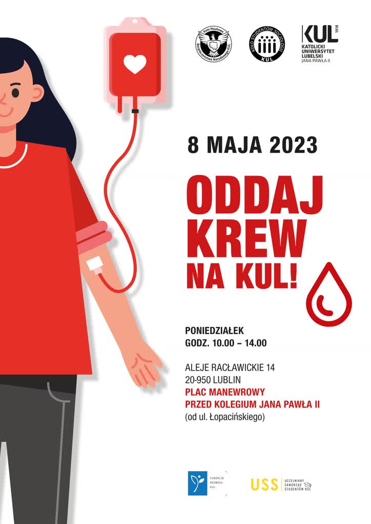 Dni Bezpieczeństwa w Katolickim Uniwersytecie Lubelskim 3 kul_plakat_2023_maj_oddaj_krew_2.jpg