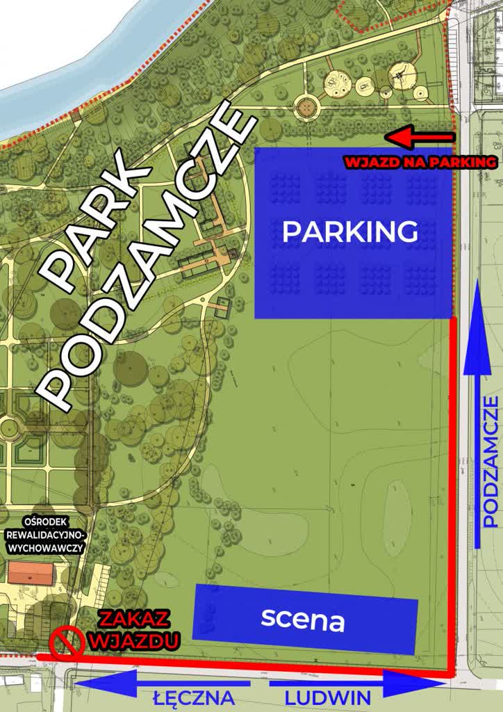 Koncerty, tańce i śpiew. Łęczna świętuje 2 mapka_podzamcze.jpg