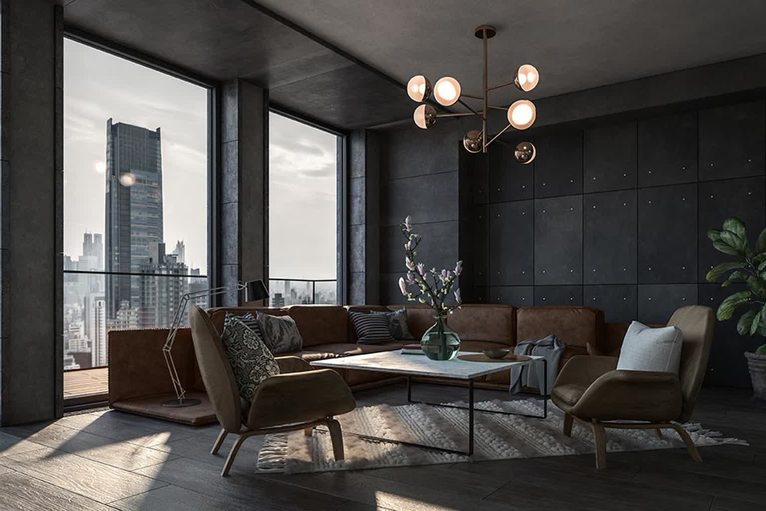 Kolorowy świat, kolorowe okna 5 Okna antracytowe w stylu industrialnym