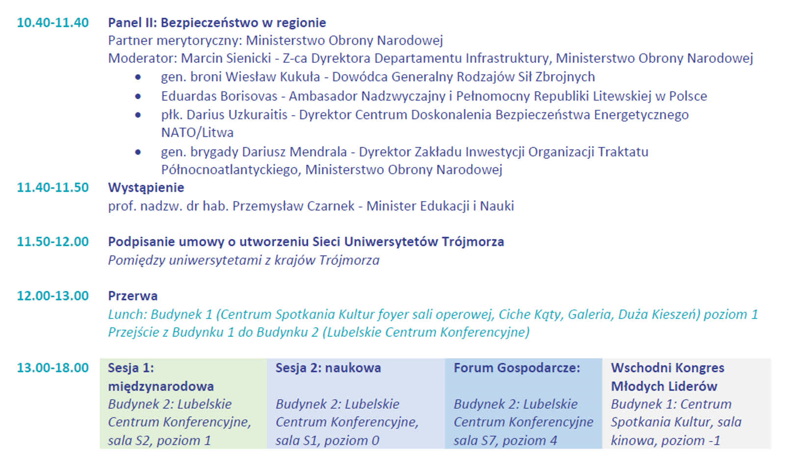 O bezpieczeństwie energetycznym i wewnętrznym. Samorządowy Kongres Trójmorza w Lublinie 3 program_02.png