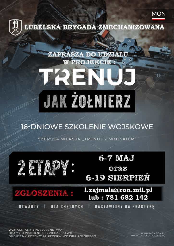 "Trenuj jak żołnierz" w Lublinie. Szkolenia dla ochotników 2 tjz 1.png