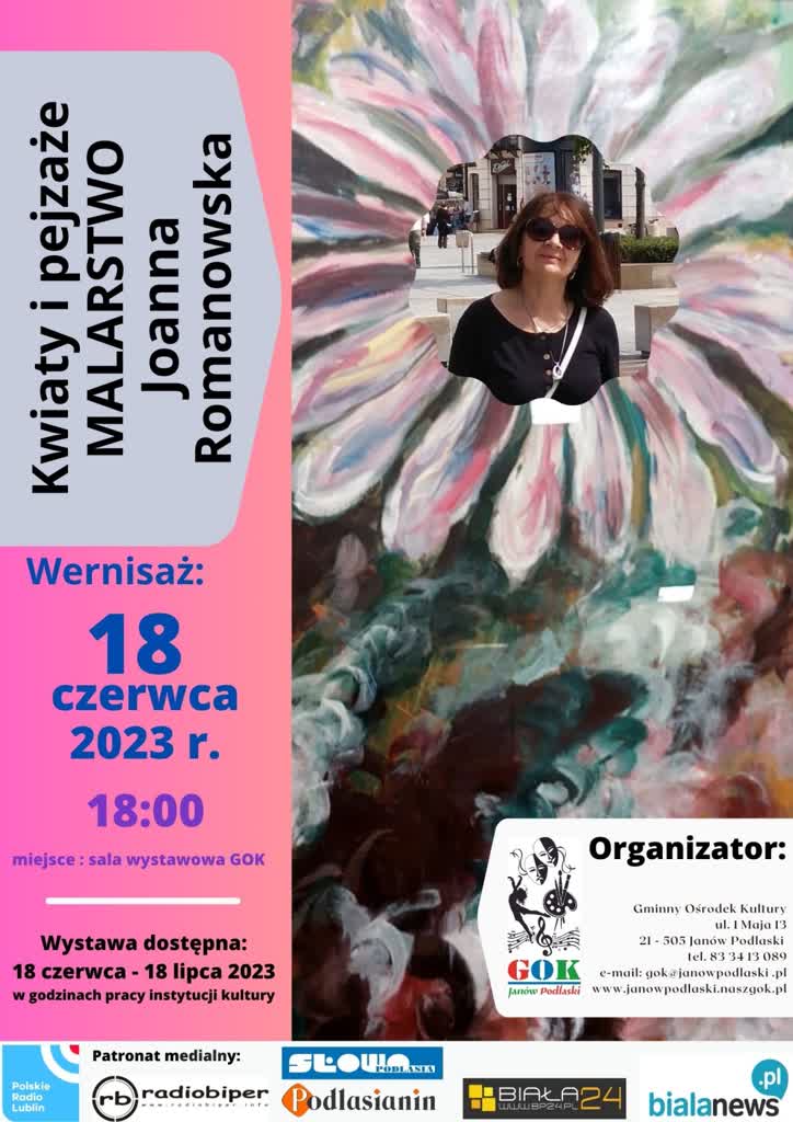 Pejzaże i kwiaty. Prace malarskie Joanny Romanowskiej w Janowie Podlaskim 2 23_06_18-janow-wystawa-joanna-romanowska.jpg