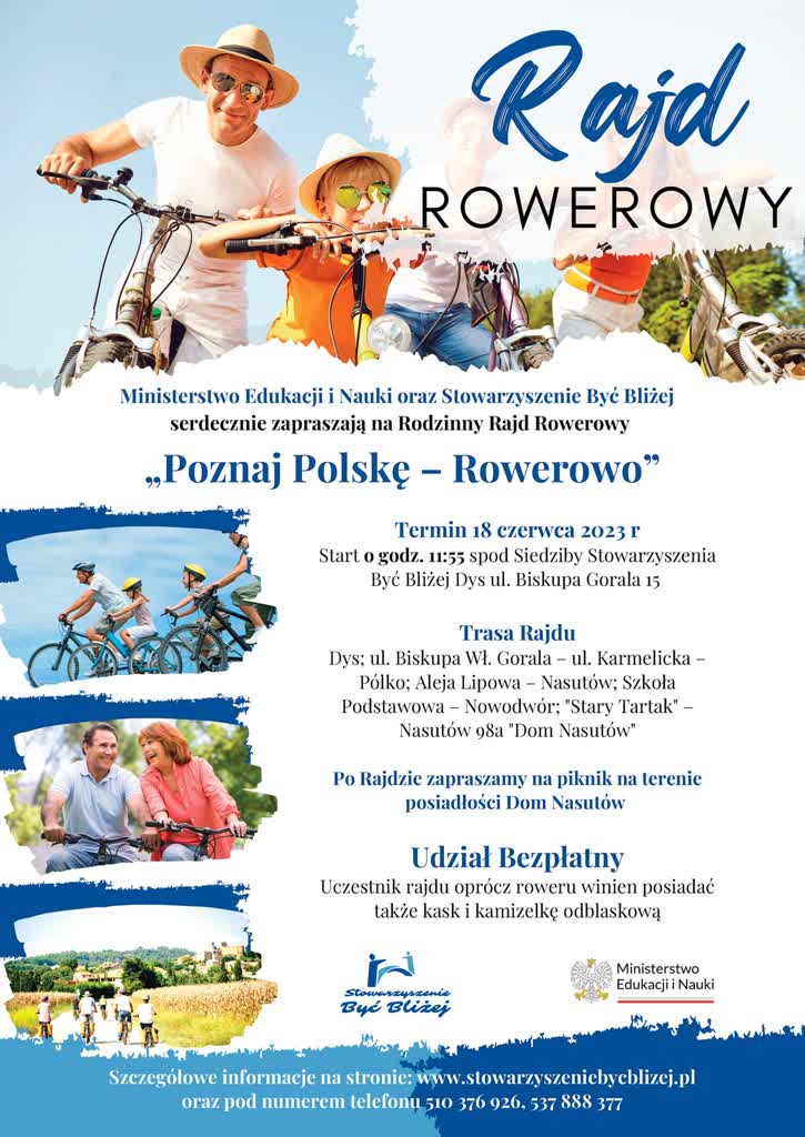 Z Dysu do Nasutowa. Rajd rowerowy połączy pokolenia 2 354527266_244465481627972_4680135408374208520_n.jpg