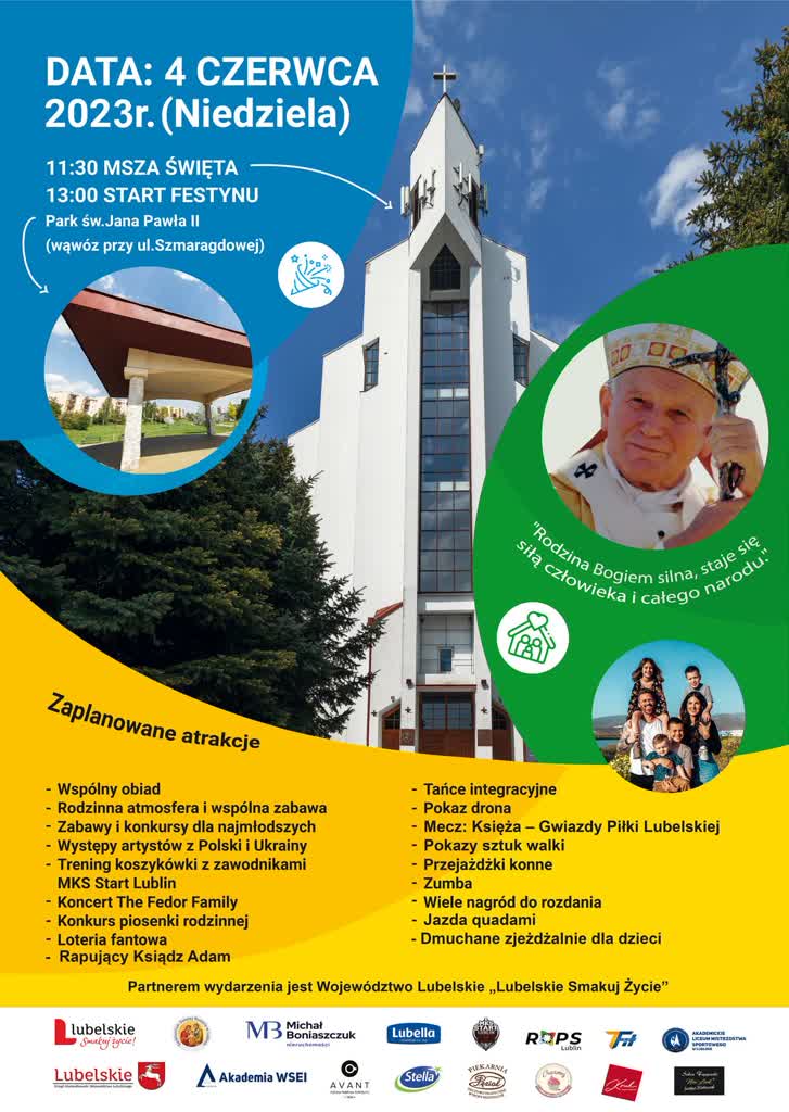 Festyn w lubelskiej parafii poprzedzi Papieskie Dni Rodziny 2 RodzinaFESTYN2023.jpg