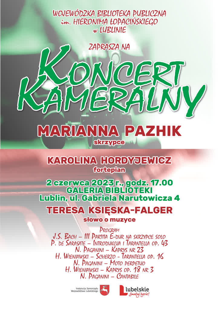 Młoda skrzypaczka wystąpi w bibliotece Łopacińskiego 2 zaproszenie_koncert.poj.jpg