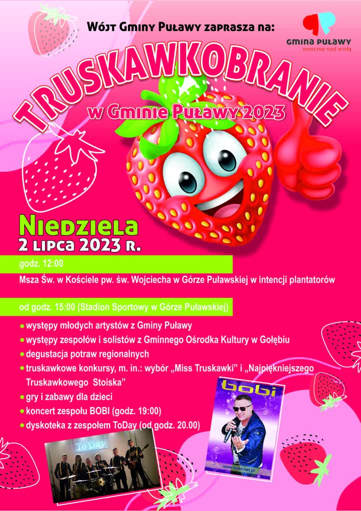 Gmina Puławy zaprasza na "Truskawkobranie" pełne atrakcji 2 347431073_587412576868719_8638549109066089949_n.jpg