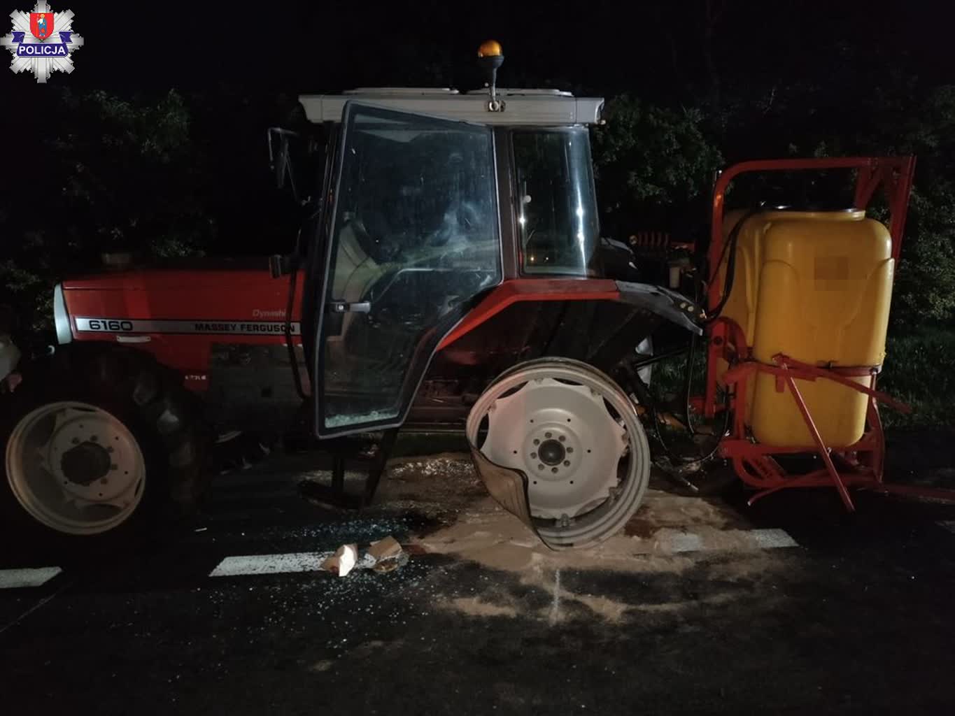 Wsiadł za kółko na podwójnym gazie. Wjechał w ciągnik 3 361-224075.jpg