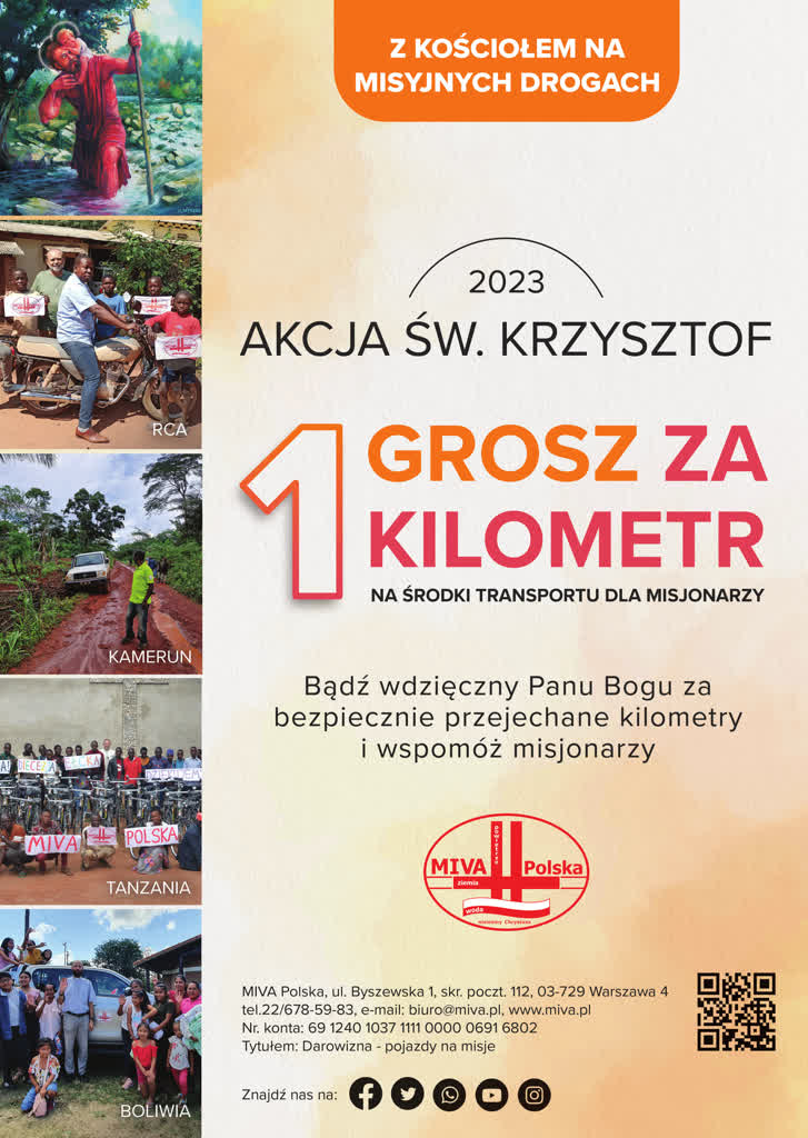 1 grosz za 1 kilometr. "Z Kościołem na misyjnych drogach" 2 plakat-2023n.jpg