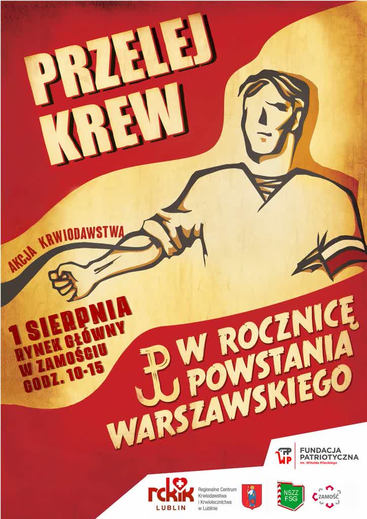 „Przelej krew w rocznicę Powstania Warszawskiego". Akcja charytatywna w Zamościu 2 363512032_168339649595540_6146550082589251318_n.jpg