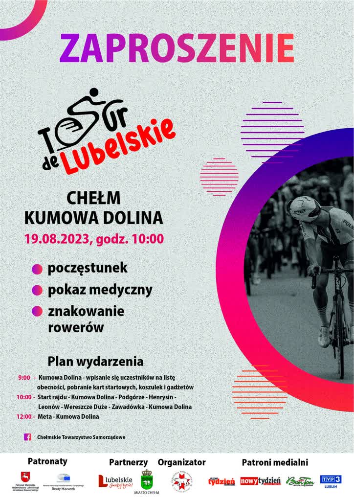 Tour de Lubelskie wystartuje z Chełma 2 366031124_254572250785732_6185935125782801001_n.jpg