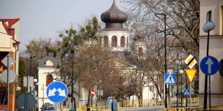 2020-03-29T14:03:20:11 ,  Fot. Piotr Michalski 
2020.03.29. CHELM . MIASTO PODCZAS EPIDEMIA SARS-COV-2 , COVID-19 .
FOT. PIOTR MICHALSKI