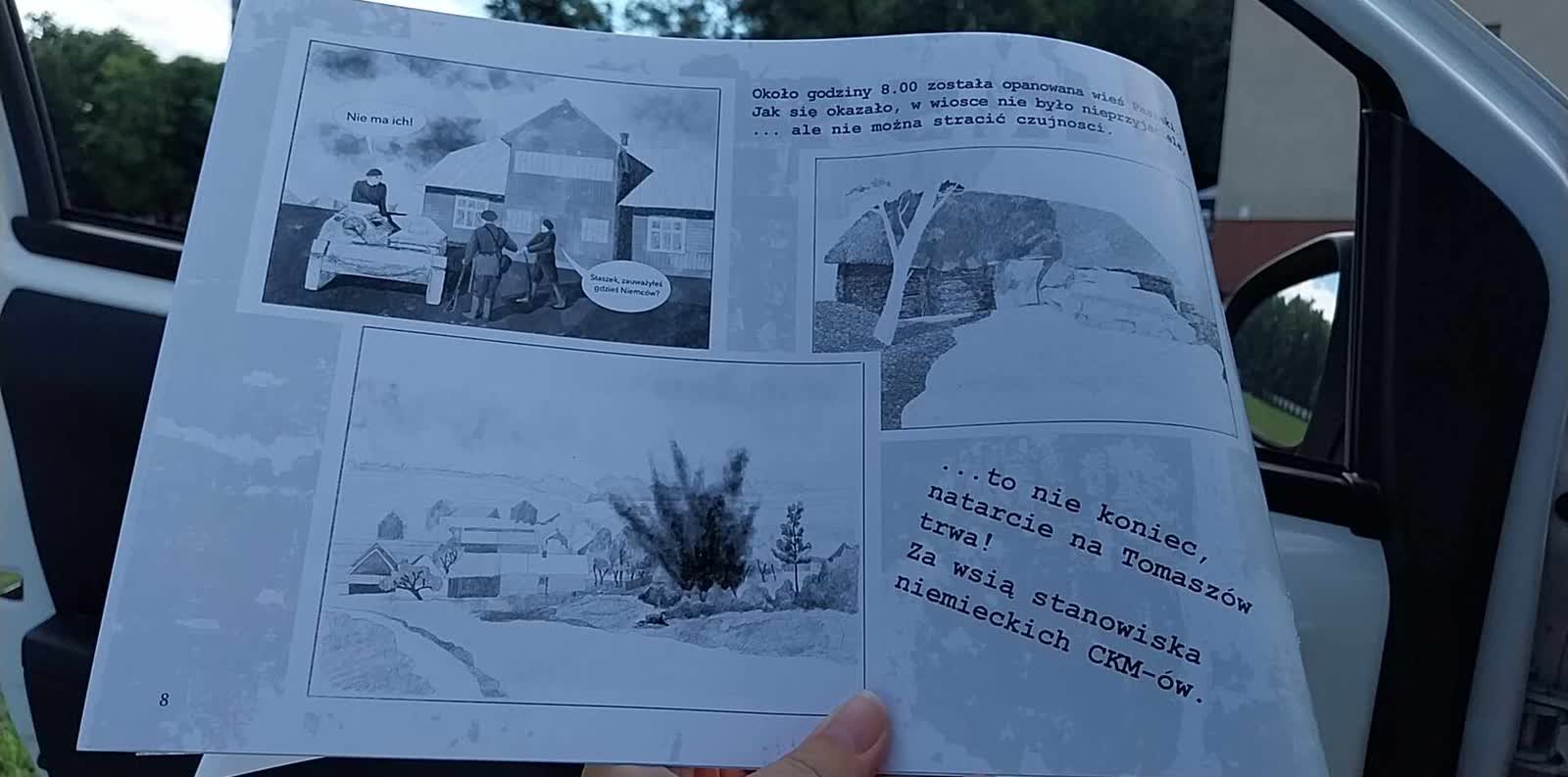 "Pancerni pod Tomaszowem”. Wyjątkowa lekcja historii poprzez komiks 2 377116310_1292861508022296_5503470048346574247_n.jpg