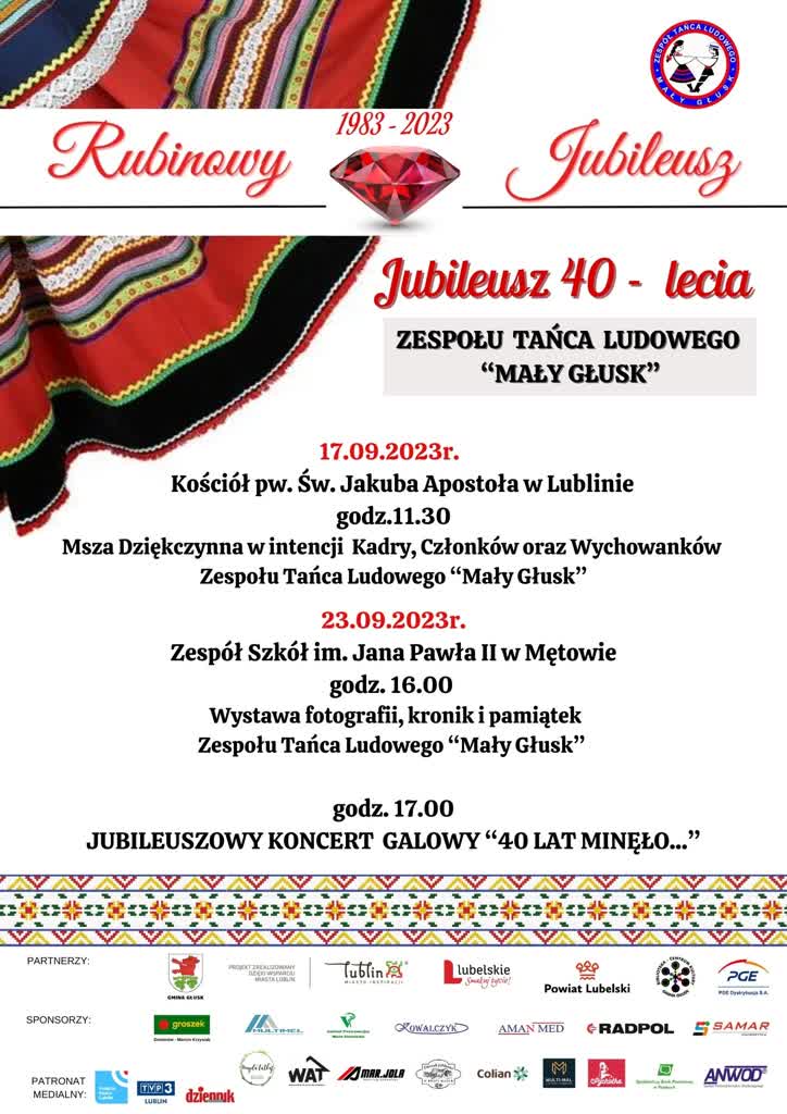 40 lat "Małego Głuska". Tancerze przygotowują się do jubileuszu 2 380417532_814736947319215_8480593891316931625_n.jpg