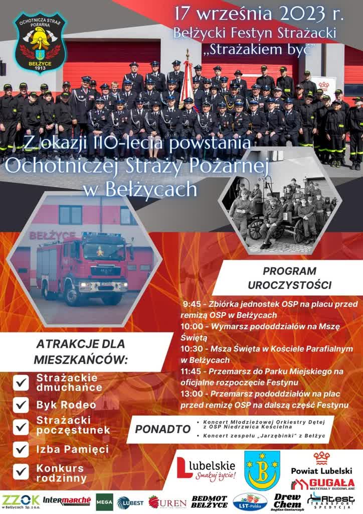 Strażacy z Bełżyc świętują jubileusz 2 bełżyce.jpg