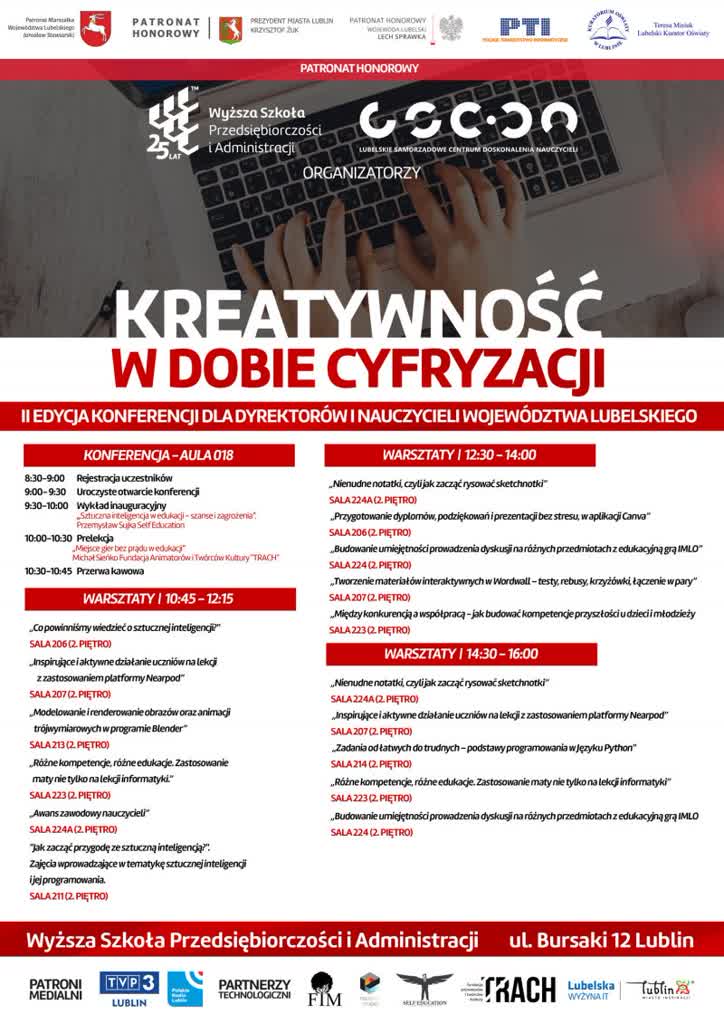 Cyfrowa kreatywność dla nauczycieli. Spotkanie w Lublinie 2 konferenncja.jpg