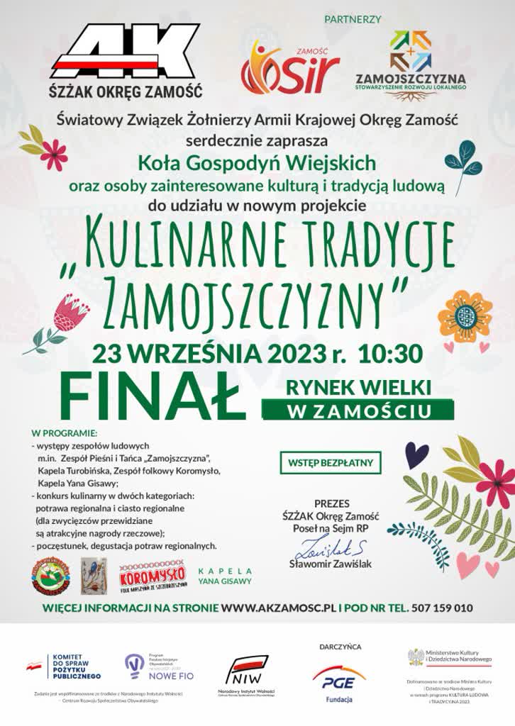 W Zamościu podsumują „Kulinarne tradycje Zamojszczyzny" 2 kulinarne-tradycje-2023-final.jpg