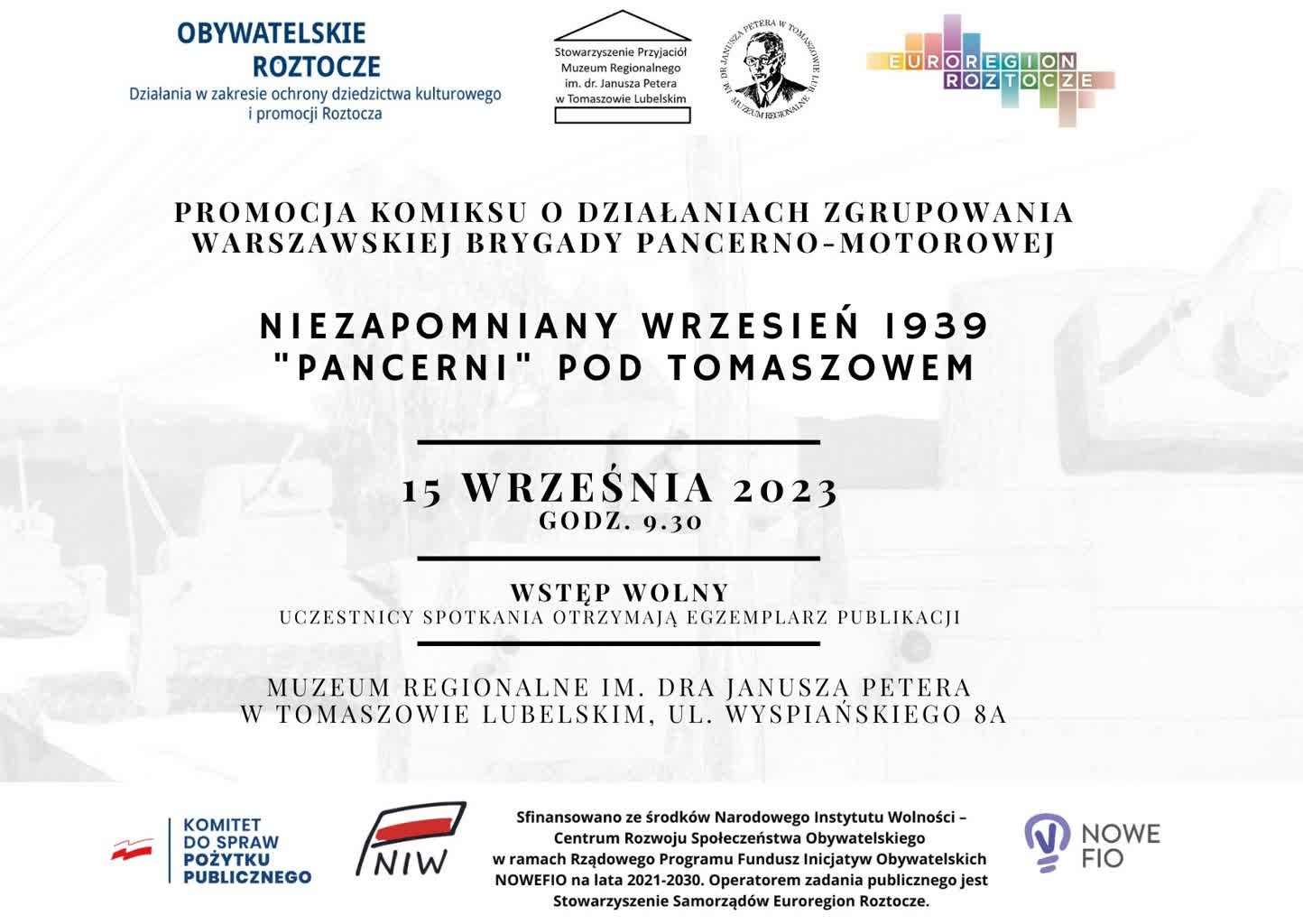 Historia pancernych spod Tomaszowa Lubelskiego na stronach komiksu 2 promo_komiks.jpg