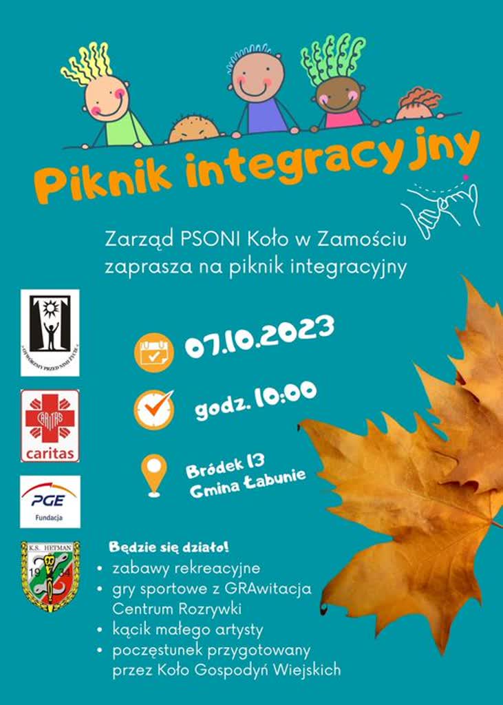 PSONI w Zamościu zaprasza na piknik integracyjny. Będą gry i zabawy 2 387101592_646083124301203_5497687670817904686_n.jpg