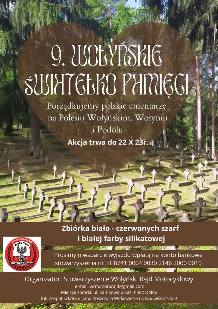 Motocykliści posprzątają polskie cmentarze na Ukrainie. Trwa zbiórka szarf i farby 2 387830875_344861051242784_3776015934414869484_n.jpg
