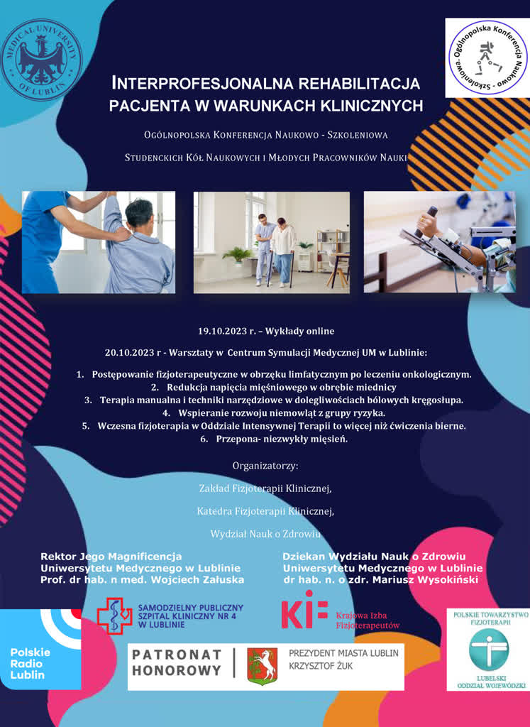 Jak nowocześnie rehabilitować pacjenta? O nowych wzywaniach w Lublinie 2 plakat-1.jpg