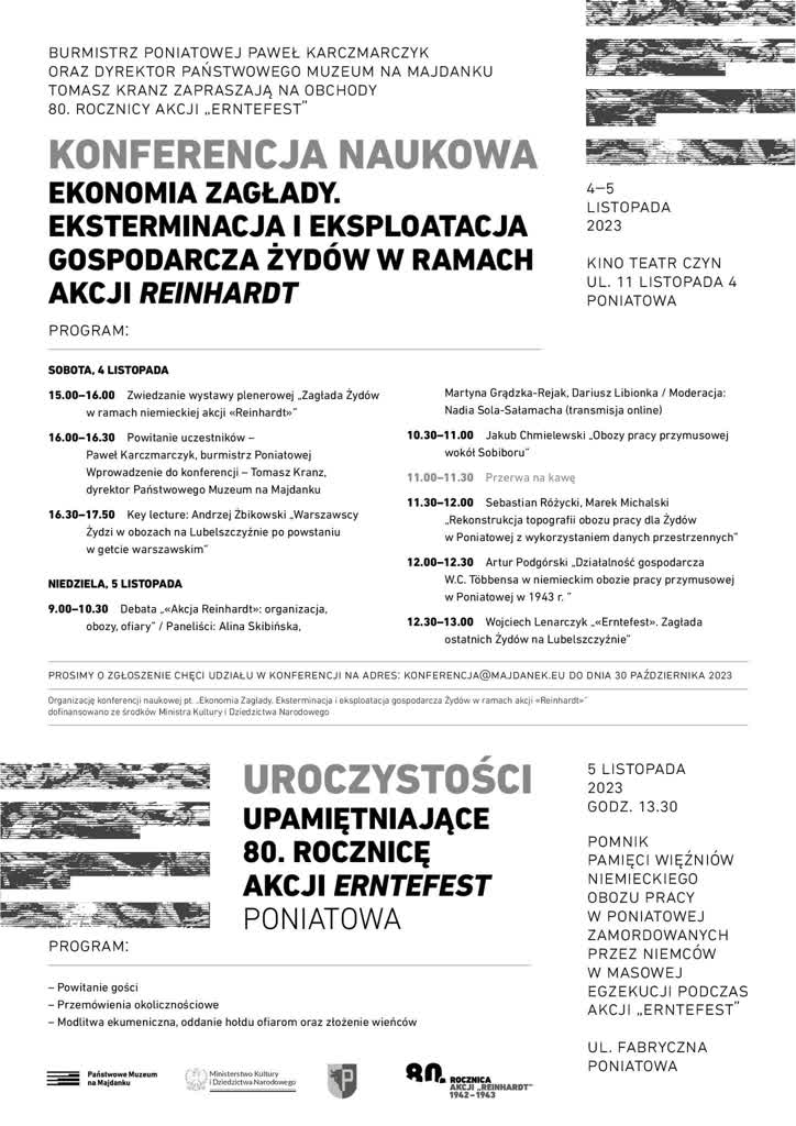 80 lat od akcji „Erntefest”. Historycy spotkają się na konferencji w Poniatowej 2 399086487_718705176957923_5486247491992179911_n.jpg
