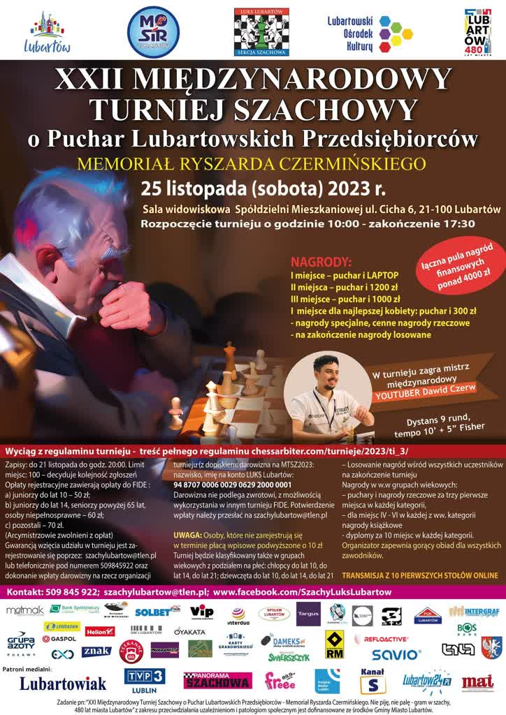 Szachiści powalczą o Puchar Lubartowskich Przedsiębiorców 2 CZERMINSKIjpg.jpg