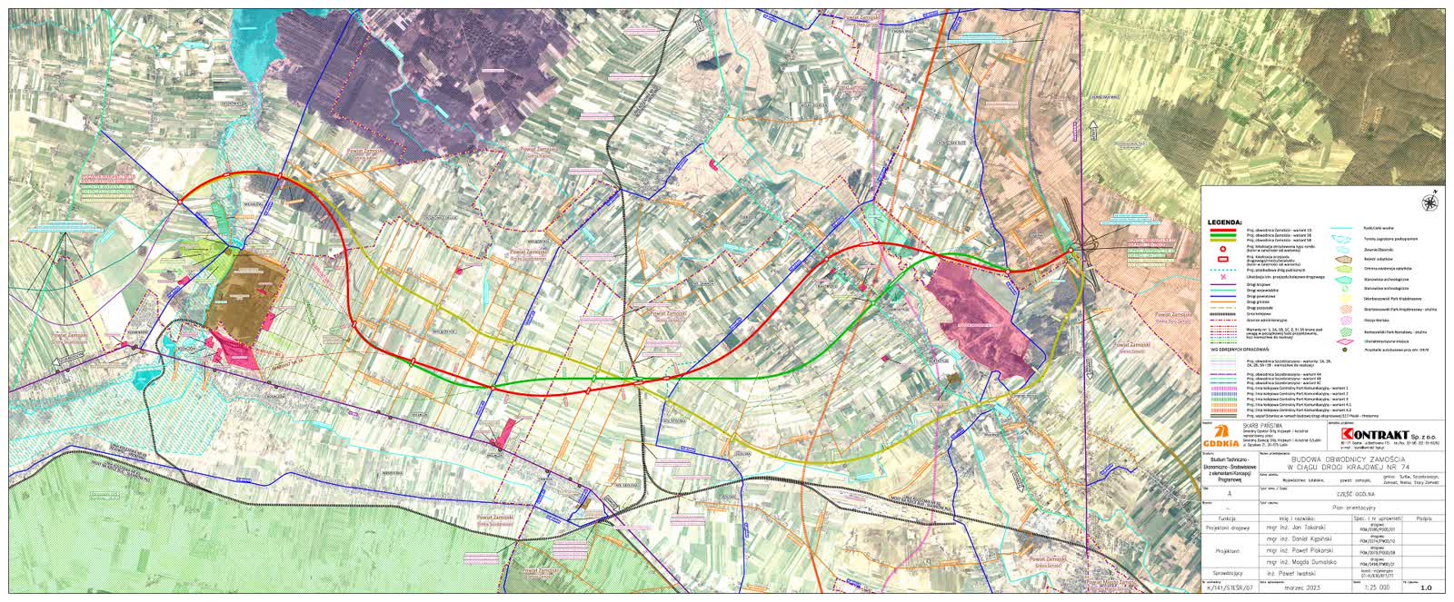 Trzy warianty obwodnicy Zamościa. Trwają konsultacje z mieszkańcami 2 Mapa-orientacyjna.jpg