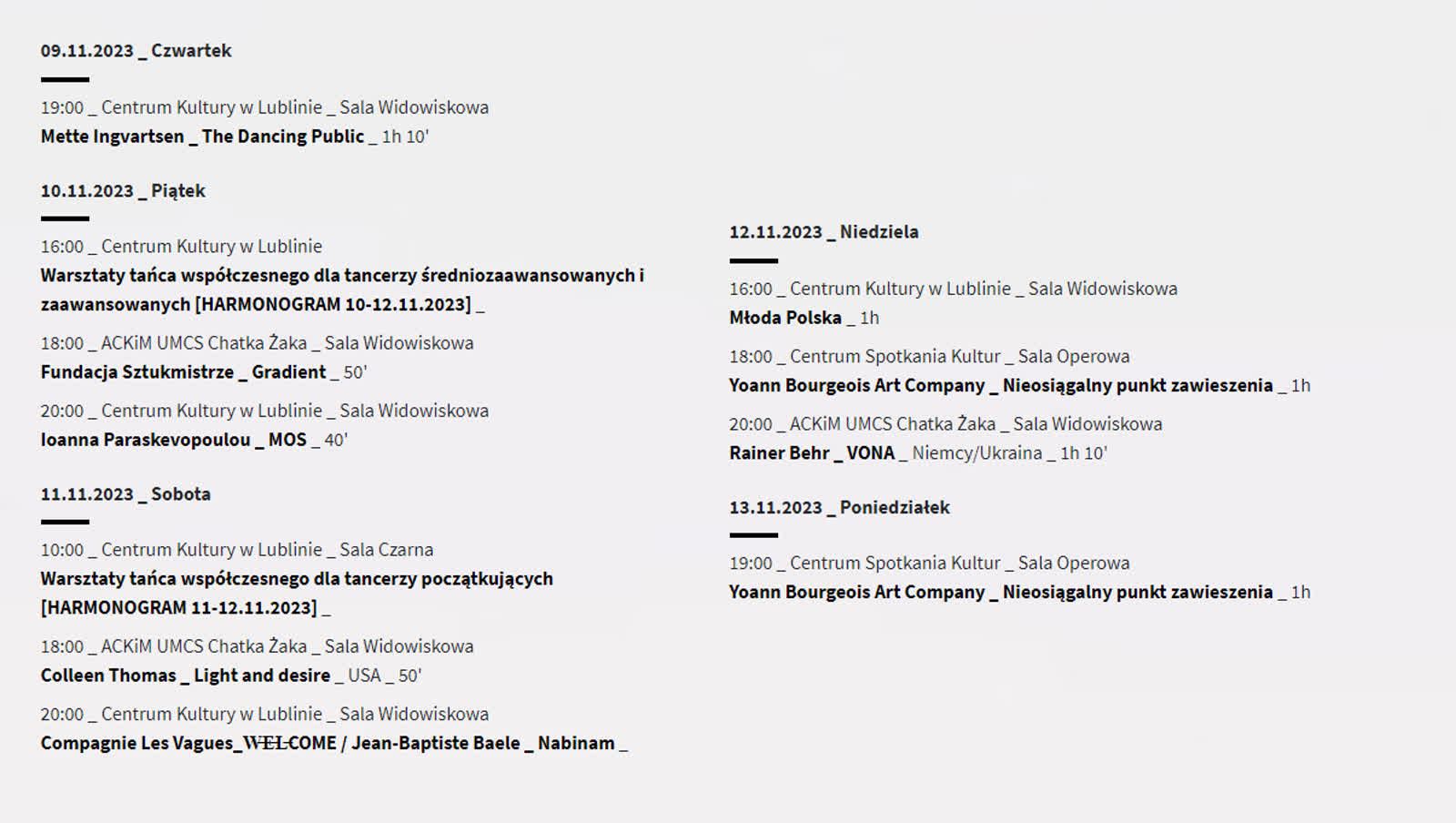 Święto teatrów tańca w Lublinie 2 program.PNG