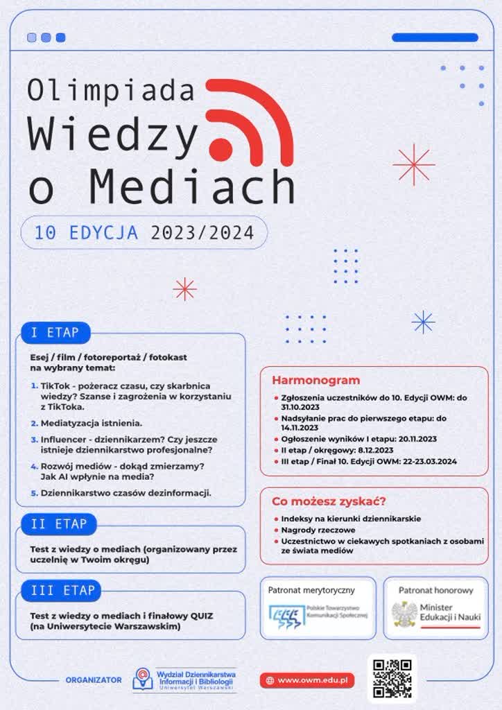 Uczniowie zmierzą się w teście wiedzy o mediach. Dziś II etap olimpiady 2 395206482_626789173003962_2885372702691911814_n.jpg