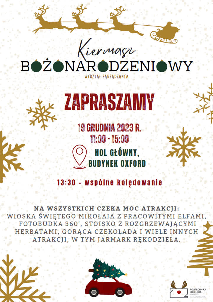 Politechnika Lubelska zaprasza na Kiermasz Bożonarodzeniowy 2 kiermasz_wz_-_plakat.png