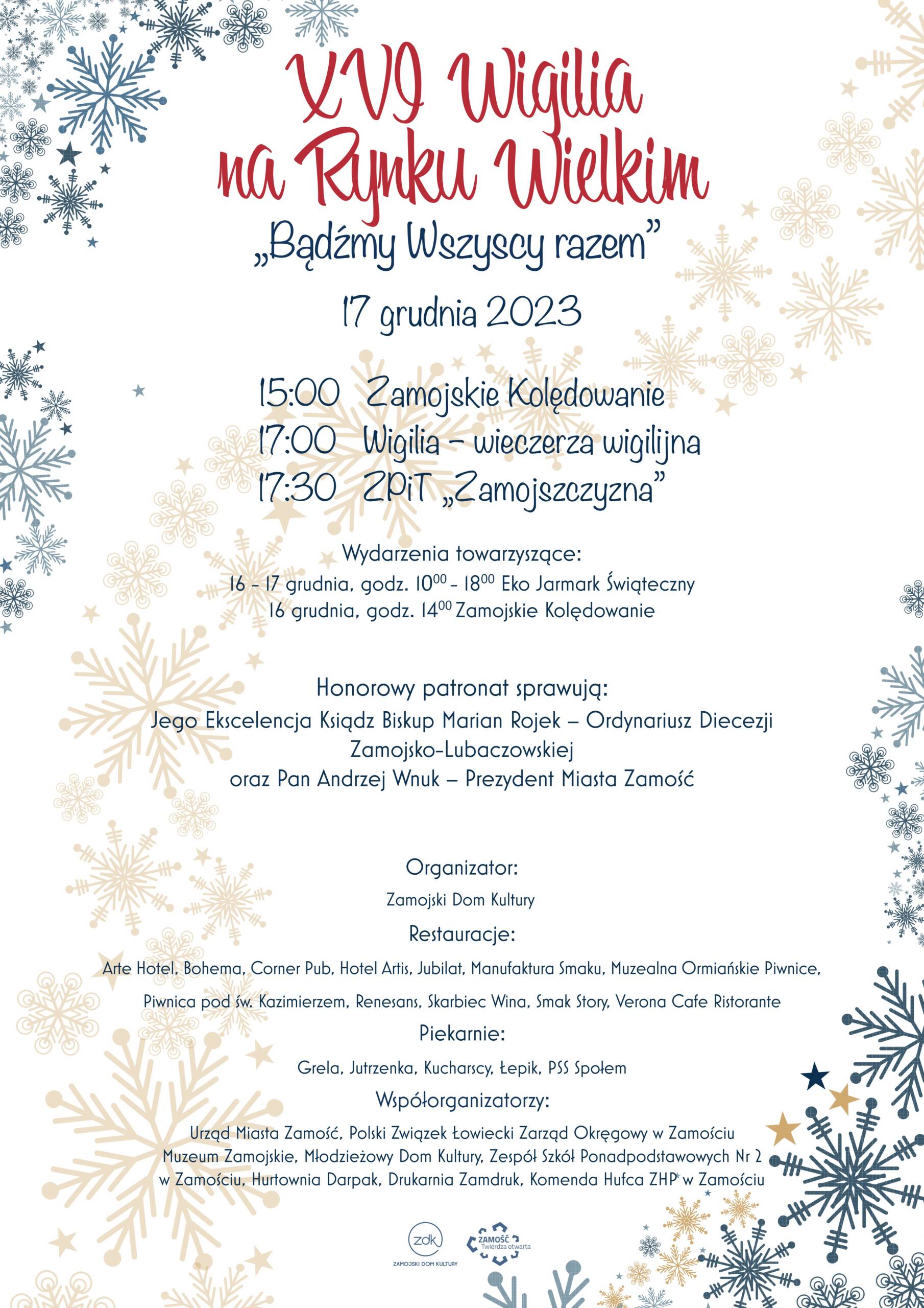 Poczęstunek dla wszystkich. Zamościanie razem przy wigilijnym stole 2 Wigilia 2023.jpg