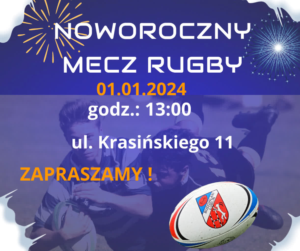 Sportowe powitanie Nowego Roku. Rugbiści zapraszają na mecz 2 414331405_785127383651837_5255141814654403939_n.jpg