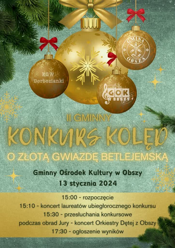 Powalczą o Złotą Gwiazdę Betlejemską. Konkurs kolęd w powiecie biłgorajskim 2 gminny-konkurs-koled-2024-plakat--1704717109.jpg