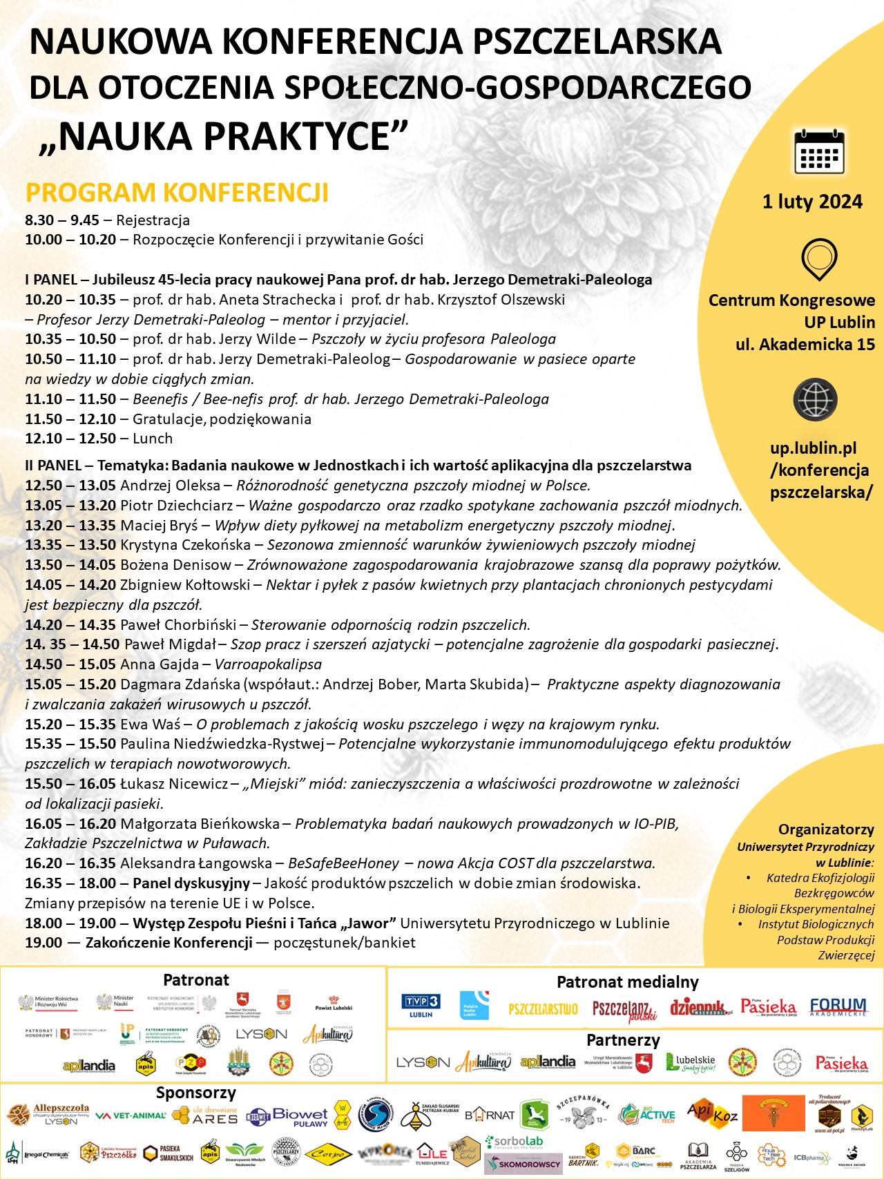 plakat konferencja pszczelarska II